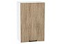 Шкаф верхний с 1-ой дверцей Флэт Natural Casella Oak 2S/Белый 716*450*318