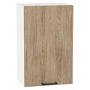 Шкаф верхний с 1-ой дверцей Флэт Natural Casella Oak 2S/Белый 716*450*318