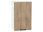 Шкаф верхний с 1-ой дверцей Флэт Natural Casella Oak 2S/Белый 716*450*318