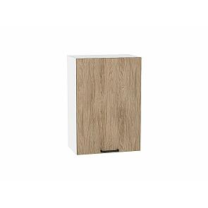 Шкаф верхний с 1-ой дверцей Флэт Natural Casella Oak 2S/Белый 716*500*318