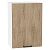 Шкаф верхний с 1-ой дверцей Флэт Natural Casella Oak 2S/Белый 716*500*318