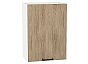 Шкаф верхний с 1-ой дверцей Флэт Natural Casella Oak 2S/Белый 716*500*318