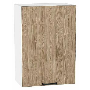Шкаф верхний с 1-ой дверцей Флэт Natural Casella Oak 2S/Белый 716*500*318