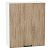 Шкаф верхний с 1-ой дверцей Флэт Natural Casella Oak 2S/Белый 716*600*318
