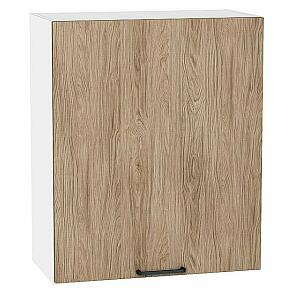 Шкаф верхний с 1-ой дверцей Флэт Natural Casella Oak 2S/Белый 716*600*318