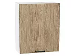 Шкаф верхний с 1-ой дверцей Флэт Natural Casella Oak 2S/Белый 716*600*318