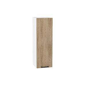Шкаф верхний с 1-ой дверцей Флэт Natural Casella Oak 2S/Белый 920*300*318