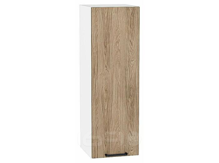 Шкаф верхний с 1-ой дверцей Флэт Natural Casella Oak 2S/Белый 920*300*318