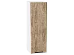 Шкаф верхний с 1-ой дверцей Флэт Natural Casella Oak 2S/Белый 920*300*318