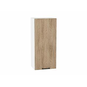 Шкаф верхний с 1-ой дверцей Флэт Natural Casella Oak 2S/Белый 920*400*318