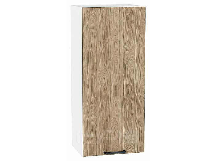 Шкаф верхний с 1-ой дверцей Флэт Natural Casella Oak 2S/Белый 920*400*318