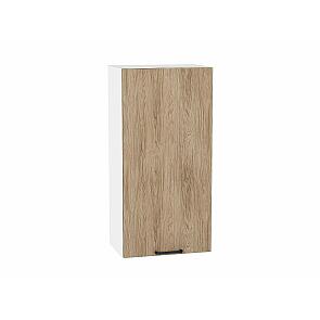 Шкаф верхний с 1-ой дверцей Флэт Natural Casella Oak 2S/Белый 920*450*318