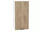 Шкаф верхний с 1-ой дверцей Флэт Natural Casella Oak 2S/Белый 920*450*318