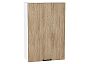Шкаф верхний с 1-ой дверцей Флэт Natural Casella Oak 2S/Белый 920*600*318