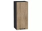 Шкаф верхний с 1-ой дверцей Флэт Natural Casella Oak 2S/Graphite 716*300*318