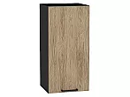 Шкаф верхний с 1-ой дверцей Флэт Natural Casella Oak 2S/Graphite 716*350*318
