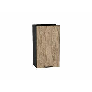 Шкаф верхний с 1-ой дверцей Флэт Natural Casella Oak 2S/Graphite 716*400*318