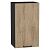 Шкаф верхний с 1-ой дверцей Флэт Natural Casella Oak 2S/Graphite 716*400*318