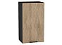 Шкаф верхний с 1-ой дверцей Флэт Natural Casella Oak 2S/Graphite 716*400*318