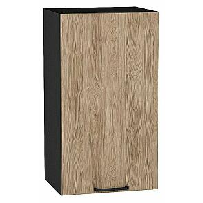 Шкаф верхний с 1-ой дверцей Флэт Natural Casella Oak 2S/Graphite 716*400*318
