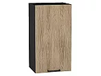 Шкаф верхний с 1-ой дверцей Флэт Natural Casella Oak 2S/Graphite 716*400*318