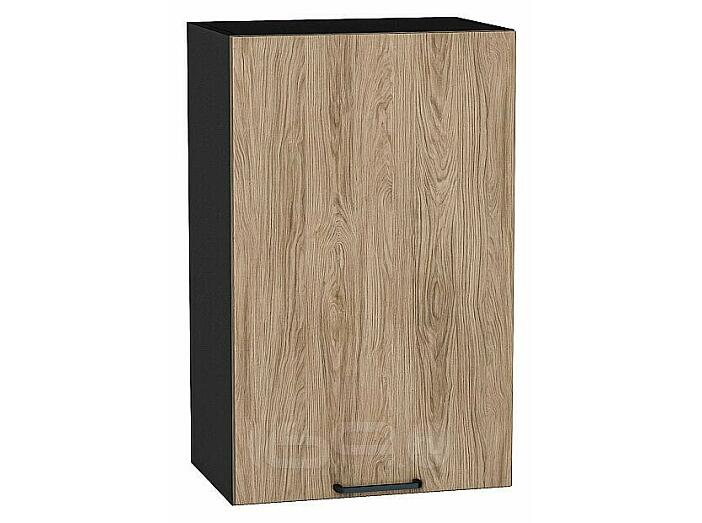 Шкаф верхний с 1-ой дверцей Флэт Natural Casella Oak 2S/Graphite 716*450*318