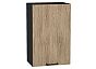 Шкаф верхний с 1-ой дверцей Флэт Natural Casella Oak 2S/Graphite 716*450*318