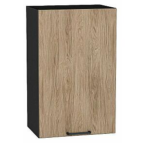 Шкаф верхний с 1-ой дверцей Флэт Natural Casella Oak 2S/Graphite 716*450*318