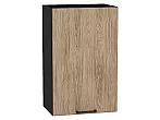 Шкаф верхний с 1-ой дверцей Флэт Natural Casella Oak 2S/Graphite 716*450*318