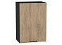 Шкаф верхний с 1-ой дверцей Флэт Natural Casella Oak 2S/Graphite 716*500*318