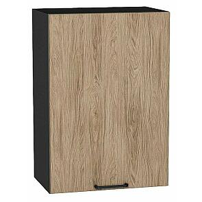 Шкаф верхний с 1-ой дверцей Флэт Natural Casella Oak 2S/Graphite 716*500*318