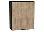 Шкаф верхний с 1-ой дверцей Флэт Natural Casella Oak 2S/Graphite 716*600*318