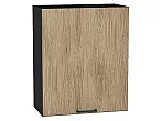 Шкаф верхний с 1-ой дверцей Флэт Natural Casella Oak 2S/Graphite 716*600*318