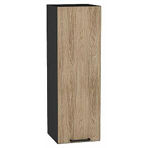 Шкаф верхний с 1-ой дверцей Флэт Natural Casella Oak 2S/Graphite 920*300*318