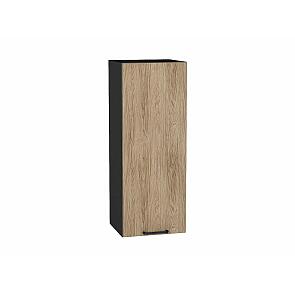 Шкаф верхний с 1-ой дверцей Флэт Natural Casella Oak 2S/Graphite 920*350*318