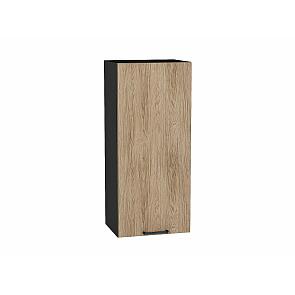 Шкаф верхний с 1-ой дверцей Флэт Natural Casella Oak 2S/Graphite 920*400*318