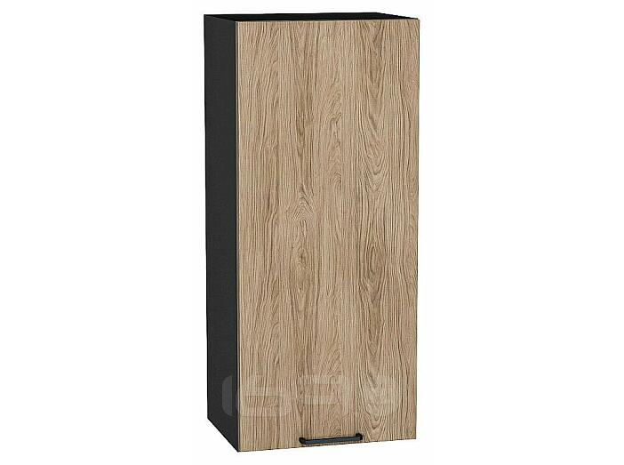 Шкаф верхний с 1-ой дверцей Флэт Natural Casella Oak 2S/Graphite 920*400*318