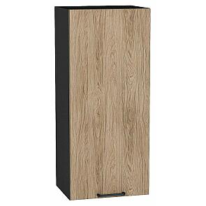 Шкаф верхний с 1-ой дверцей Флэт Natural Casella Oak 2S/Graphite 920*400*318