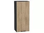 Шкаф верхний с 1-ой дверцей Флэт Natural Casella Oak 2S/Graphite 920*400*318