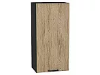Шкаф верхний с 1-ой дверцей Флэт Natural Casella Oak 2S/Graphite 920*450*318
