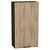 Шкаф верхний с 1-ой дверцей Флэт Natural Casella Oak 2S/Graphite 920*500*318