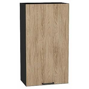 Шкаф верхний с 1-ой дверцей Флэт Natural Casella Oak 2S/Graphite 920*500*318