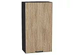 Шкаф верхний с 1-ой дверцей Флэт Natural Casella Oak 2S/Graphite 920*500*318