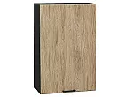 Шкаф верхний с 1-ой дверцей Флэт Natural Casella Oak 2S/Graphite 920*600*318