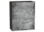 Шкаф верхний с 1-ой дверцей Флэт Temple Stone 2S/Graphite 716*600*318