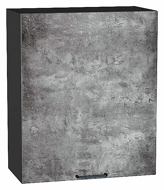 Шкаф верхний с 1-ой дверцей Флэт Temple Stone 2S/Graphite 716*600*318