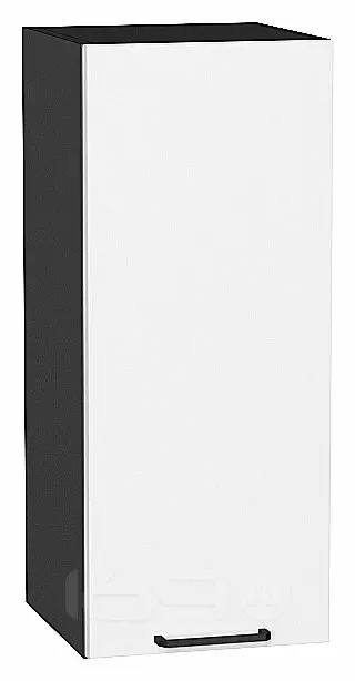 Шкаф верхний с 1-ой дверцей Флэт White In 2S/Graphite 716*300*318