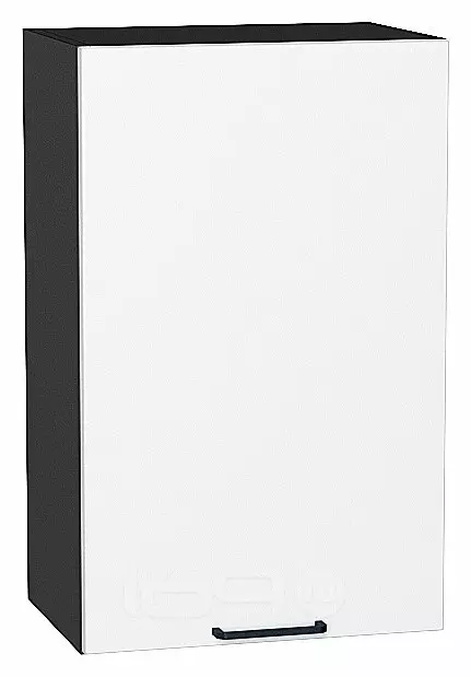 Шкаф верхний с 1-ой дверцей Флэт White In 2S/Graphite 716*450*318