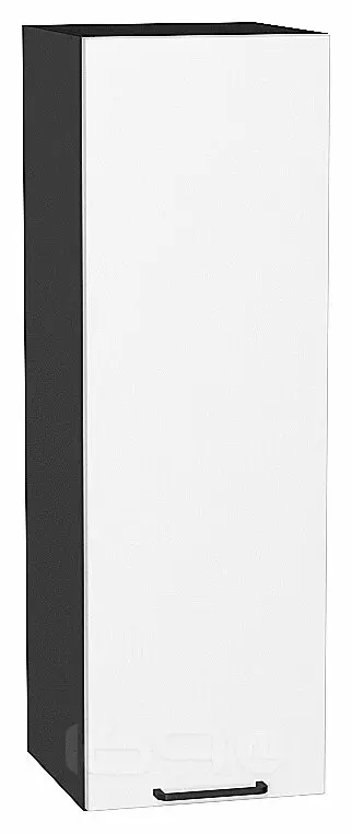 Шкаф верхний с 1-ой дверцей Флэт White In 2S/Graphite 920*300*318