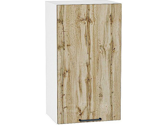 Шкаф верхний с 1-ой дверцей Флэт Wotan Oak 2S/Белый 716*400*318